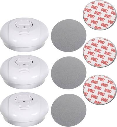 Cordes Haussicherheit Rauchwarnmelder 3er Set inkl. 10 Jahres-Batterie batteriebetrieben (Ø x H) 98 mm x 35 mm