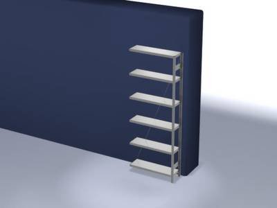 META Regalbau 74603 Fachbodenregal-Anbaumodul 330 kg (B x H x T) 1306 x 3000 x 636 mm Stahl pulverbeschichtet Lichtgrau