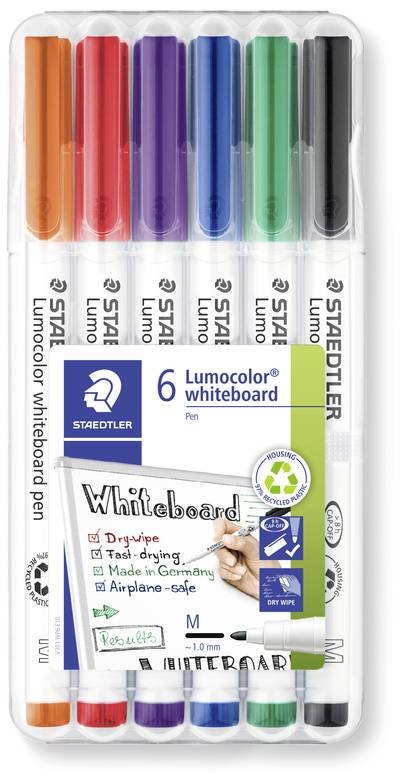 Staedtler Lumocolor 301 WP6 Whiteboardmarker Sortiert (Farbauswahl nicht möglich) 1 St.