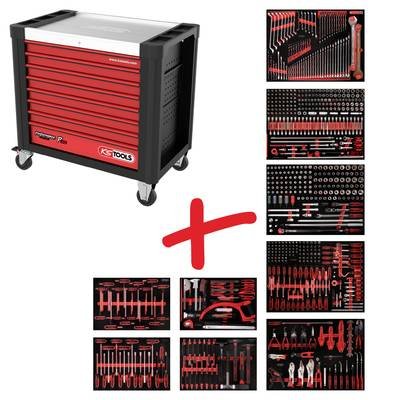 KS Tools 8309706 Werkstattwagen Herstellerfarbe: Schwarz, Rot