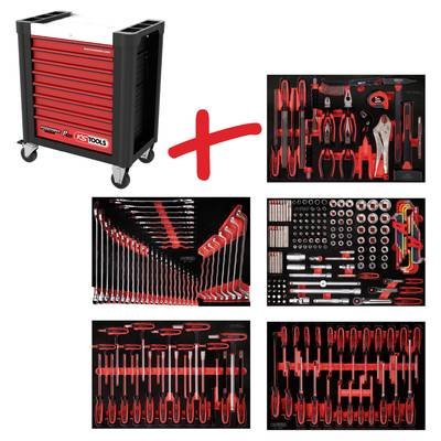 KS Tools 8105262 Werkstattwagen Herstellerfarbe: Schwarz, Rot