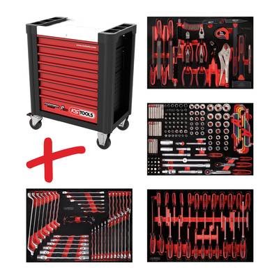 KS Tools 8104241 Werkstattwagen Herstellerfarbe: Schwarz, Rot