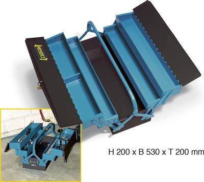 Hazet 190L HAZET 190L, Werkzeugkasten, Schwarz, Blau, 210 mm, 575 mm, 245 mm, 5,2 kg Werkzeugkasten unbestückt Stahl Sch