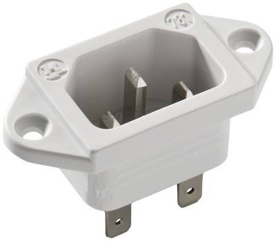 Martin Kaiser 781/gr Kaltgeräte-Steckverbinder 781 Stecker, Einbau vertikal Gesamtpolzahl: 2 + PE 10 A Grau 1 St.