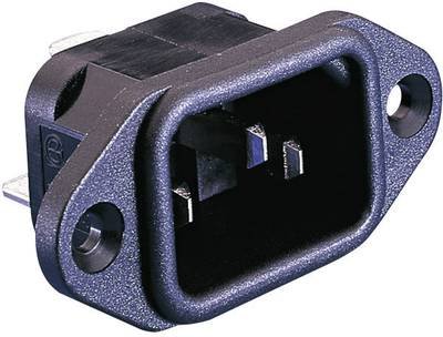Bulgin PX0580/28 Kaltgeräte-Steckverbinder PX Stecker, Einbau vertikal Gesamtpolzahl: 2 + PE 10 A Schwarz 1 St.