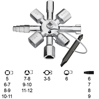 Llave para armarios de control twinkey® ref. 00 11 01 - Rationalstock.es