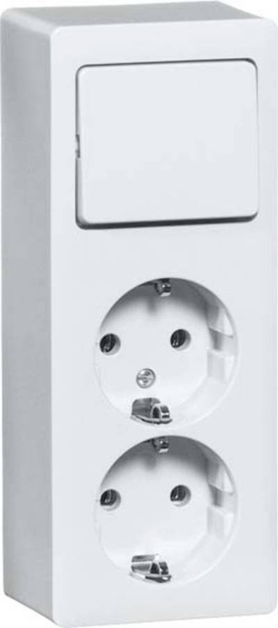 PEHA by Honeywell Komplett Schalter/Steckdosen Kombination Weiß 276621 1 St.