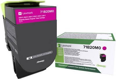 Lexmark Rückgabe Tonerkassette CS317 CS417 CS517 CX317 CX417 CX517 Original Magenta 2300 Seiten 71B20M0
