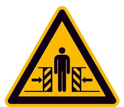 Warnschild Quetschgefahr Aluminium 315 mm ISO 7010 1 St.