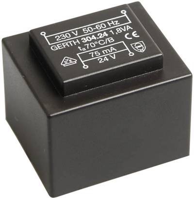 Gerth PT301201 Printtransformator 1 x 230 V 1 x 12 V/AC 1.80 VA 150 mA