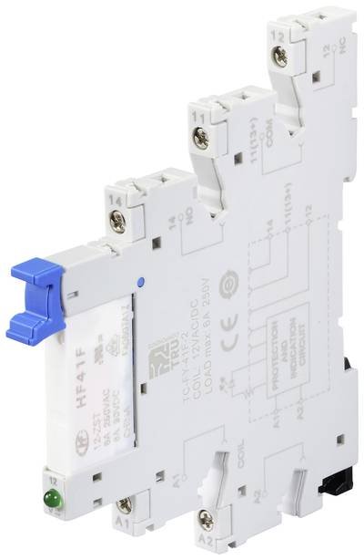 TRU COMPONENTS TC-FY-41F-2 12V Industrierelais Nennspannung: 12 V/DC, 12 V/AC Schaltstrom (max.): 6 A 1 Öffner, 1 Schlie