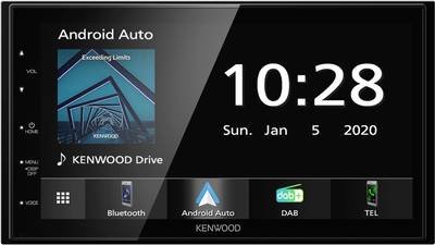 Kenwood DMX5020DABS Doppel-DIN Moniceiver Anschluss für Rückfahrkamera, Bluetooth®-Freisprecheinrichtung