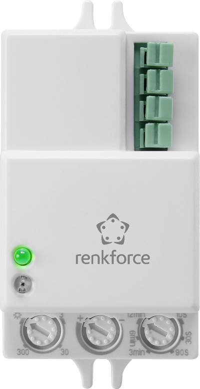 Renkforce 1530623 Decke, Wand HF-Bewegungsmelder 360 ° Relais Weiß