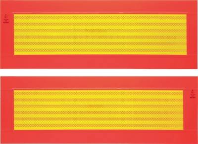 IWH ECE 70 097607 Warnstreifen Orange (fluoreszierend), Gelb (reflektierend) 1 St. (L x B) 565 mm x 195 mm
