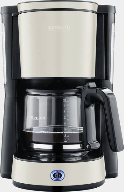 Severin 9575 Kaffeemaschine Beige, Schwarz Fassungsvermögen Tassen=10 Glaskanne