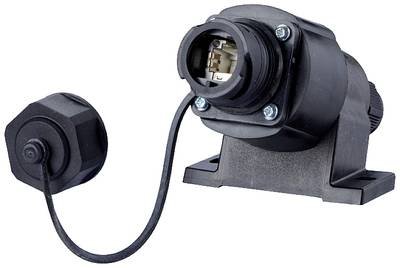 Metz Connect Netzwerkdose Aufputz CAT 6a 1 Port Schwarz