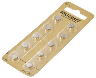 VOLTCRAFT Knopfzelle LR 621 10 St. 6 mAh Alkali-Mangan AG1
