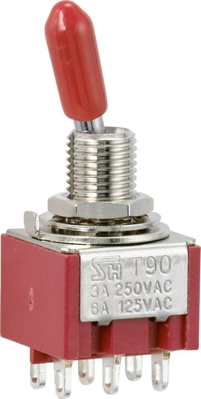 TRU COMPONENTS TC-9353996 Wippschalter 250 V/AC 3 A 2 x Ein/Ein rastend 1 St.