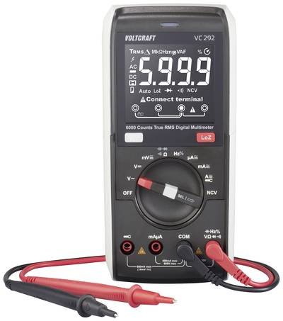 VOLTCRAFT VC292 Hand-Multimeter digital True RMS LoZ CAT III 600 V Anzeige (Counts): 6000