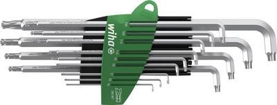 Wiha Innen-TORX Winkelschraubendreher-Set T 5, T 6, T 7, T 8, T 9, T 10, T 15, T 20, T 25, T 27, T 30, T 40, T 45 13teil