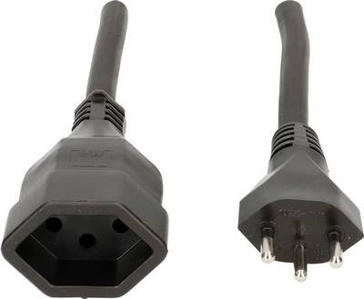 Max Hauri 114413 Strom Verlängerungskabel Schwarz 3.00 m H07RN-F 3G 1,5 mm²