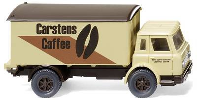 Wiking 044602 H0 LKW Modell Harvester Koffer-Lkw "Carstens Caffee"