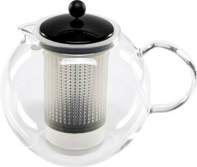bodum ASSAM F/PLST 1 Liter Teebereiter Transparent, Schwarz