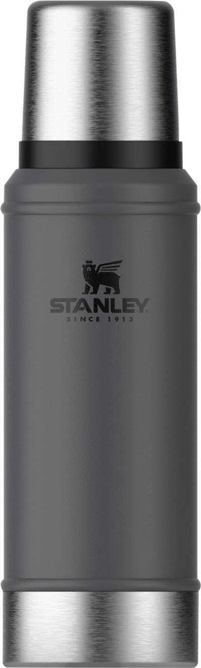 STANLEY Classic Bottle S Charcoal Thermoflasche Anthrazit 0.75 l 10-01612-061