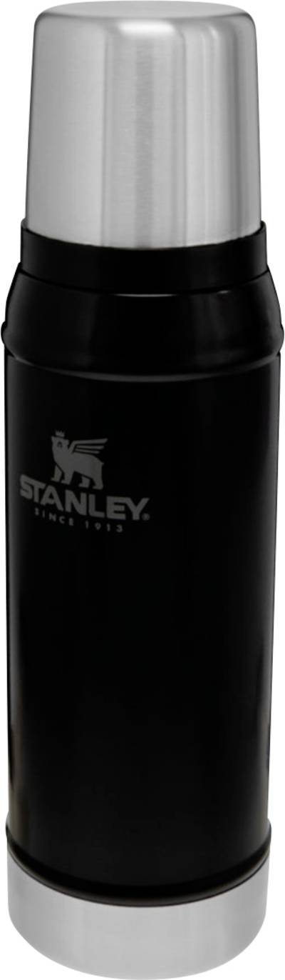 STANLEY Stanley Classic Bottle S Matte Black Pebble Thermoflasche Schwarz 0.75 l 10-01612-028