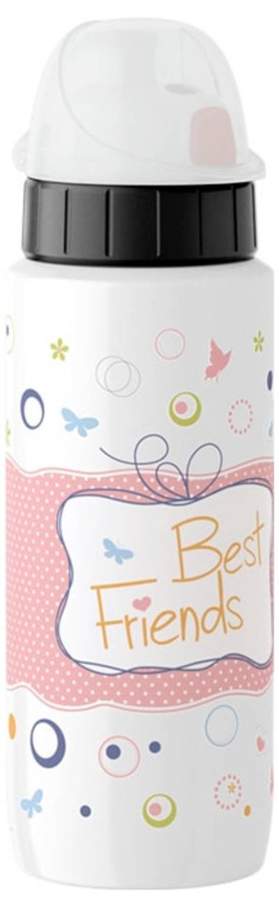 Emsa Drink2Go Light Steel Best Friends Trinkflasche Mehrfarbig 0.6 l