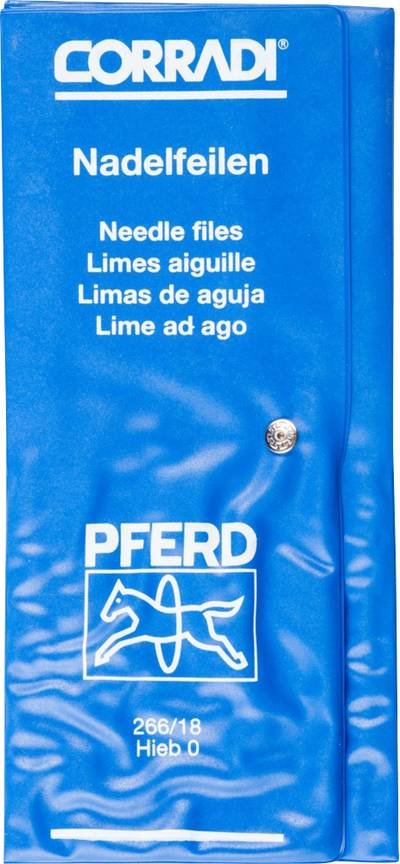 PFERD TOOLS 12315092 CORRADI-Nadelfeilen-Set Schweizer Hieb 0 in PVC-Rolltasche Länge 180 mm 1 St.