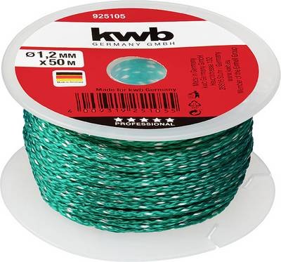 kwb 925105 Maurerschnur, grün 50 m