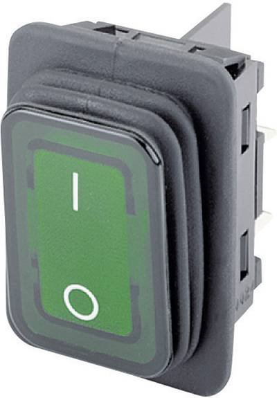 Marquardt 1935.3218 Wippschalter 1935.3218 250 V/AC 20 A 2 x Aus/(Ein) IP65 tastend 1 St.