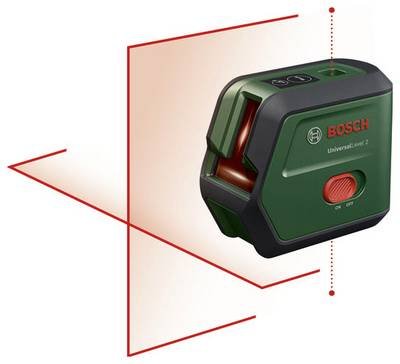 Bosch Home and Garden UniversalLevel 2 Kreuzlinienlaser Reichweite (max.): 12 m