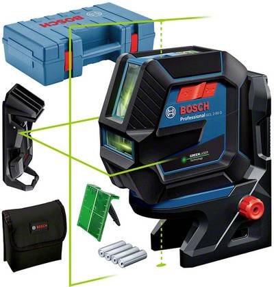 Bosch Professional GCL 2-50 G Kreuz und Punktlinienlaser inkl. Tasche Reichweite (max.): 15 mm