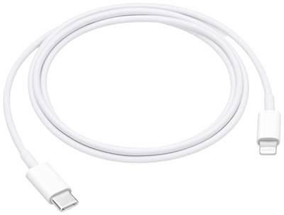 Apple USB-Kabel B-Ware (beschädigte / fehlende Verpackung) USB-C® Stecker, Apple Lightning Stecker 1.00 m Weiß MUQ93ZM/A