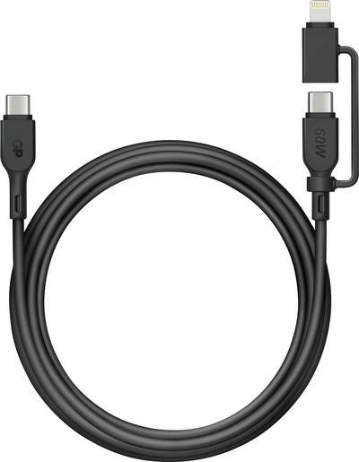 GP USB-Kabel USB-C®, Apple Lightning Stecker 1.50 m Schwarz GPCBCXBPBKUSB964