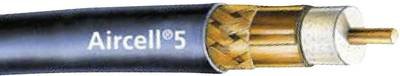 SSB Electronic 6055 Koaxialkabel Außen-Durchmesser: 5 mm AIRCELL 5 50 Ω 85 dB Schwarz Meterware