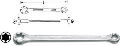 Hazet 609-E6XE8 Doppel-Ringschlüssel Schlüsselweite (Metrisch) 5.74 - 7.52 mm