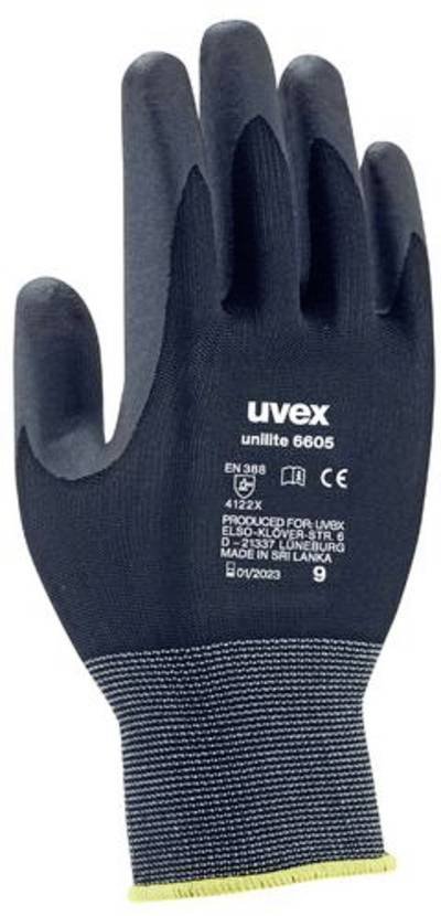 uvex 6057310 unilite / unipur Polyamid, Nitrilschaum Montagehandschuh Größe (Handschuhe): 10 EN 388 1 Paar