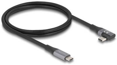 Delock USB-C® Kabel USB-C® Stecker, USB-C® Stecker 1.00 m Schwarz 81131