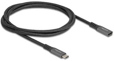 Delock USB-C® Kabel USB-C® Stecker, USB-C® Stecker 1.00 m Schwarz 80022