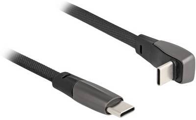 Delock USB-C® Kabel USB 2.0 USB-C® Stecker, USB-C® Stecker 0.14 m Schwarz 80750