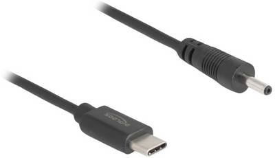 Delock USB-Ladekabel USB-C® Stecker, DC Stecker 3,0 mm 0.27 m Schwarz 85403