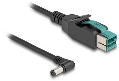 Delock USB-Stromkabel PoweredUSB 12V Stecker, DC Stecker 5,5 mm 1.00 m Schwarz 80011