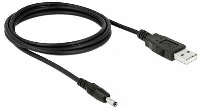 Delock USB-Stromkabel DC Stecker 3,5 mm, USB-A Stecker 1.50 m Schwarz 82377