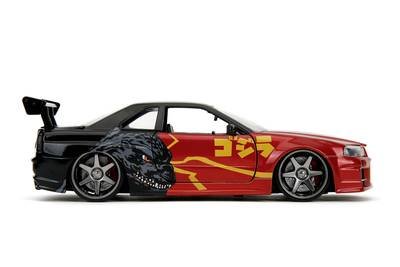 JADA TOYS Godzilla Nissan GTR Fertigmodell PKW Modell
