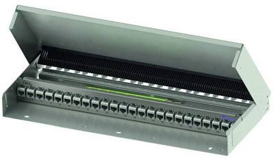 Telegärtner 100021514 24 Port Netzwerk-Patchpanel 1 HE Reinweiß (RAL 9010) Unbestückt