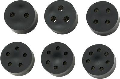 TRU COMPONENTS TC-10820788 TC-MH23-2E203 Mehrfachdichteinsatz M25 2 x 5.1 - 6.5 mm Gummi Schwarz 50 St.