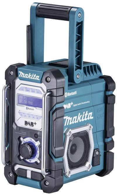 Makita DMR112 Baustellenradio DAB+, UKW AUX, Bluetooth®, USB spritzwassergeschützt Türkis, Schwarz